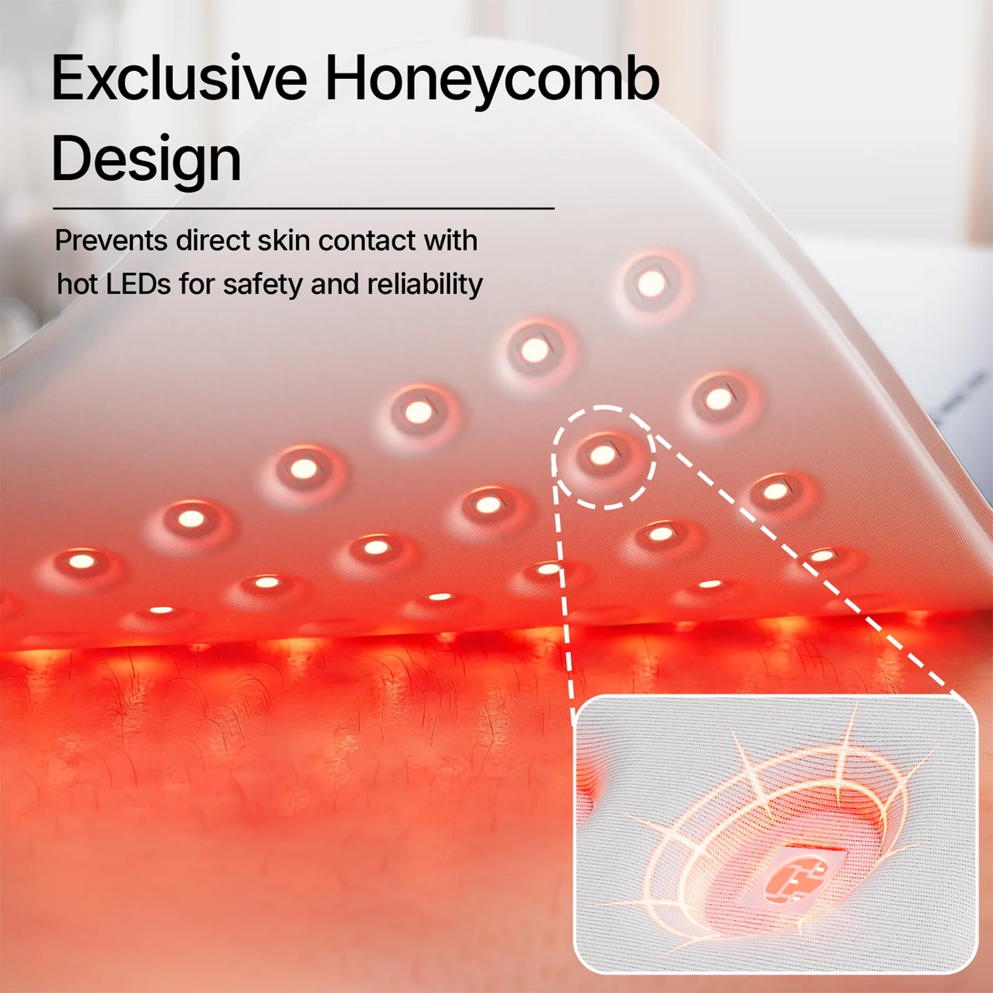 Hello Face Red Light Therapy Pad 660nm 850nm Body Massage