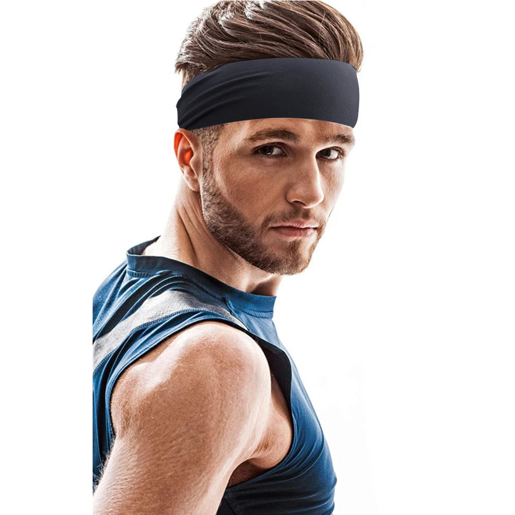 APWIKOGER Elastic Sports Headband For Men And Women SweatWicking